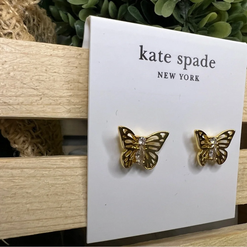 Kate Spade Gold Butterfly Earrings